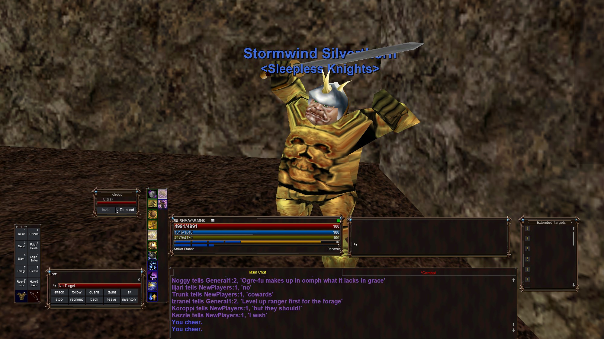 Briar Reforged fantasy interface running in EverQuest Legends