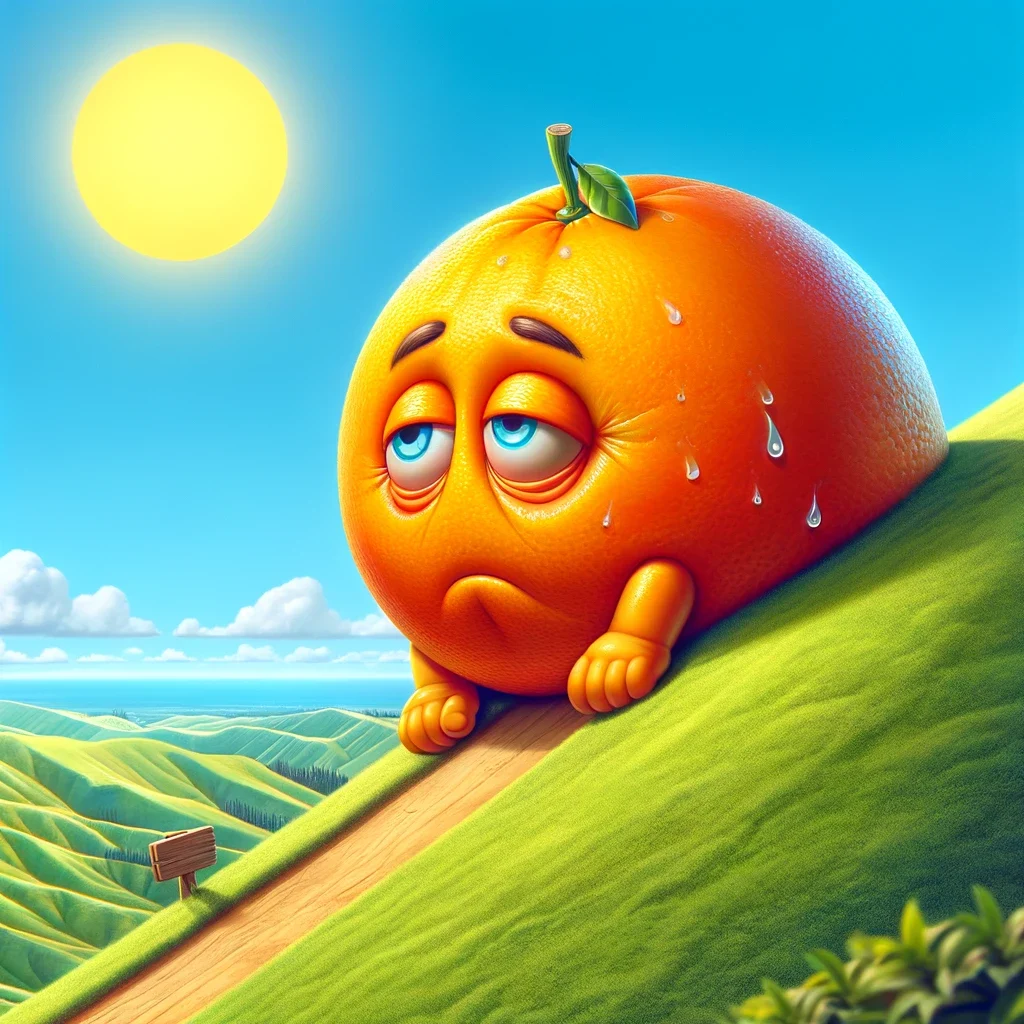 Uphill orange